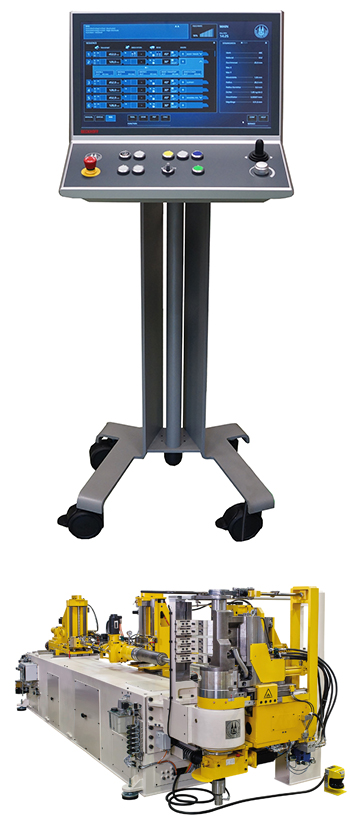 <p>1. The control system NxG 2.0 makes it possible to link bending machines within a company. 2. With these intelligent cutting tools and the combination of bending and cutting work processes, the users can reduce production times significantly.