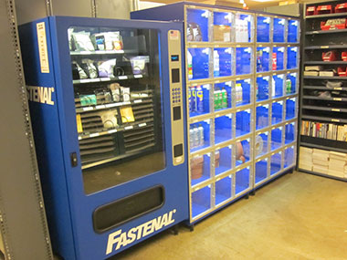 Vending machines provide instant access to needed supplies
and maintain precise inventory control