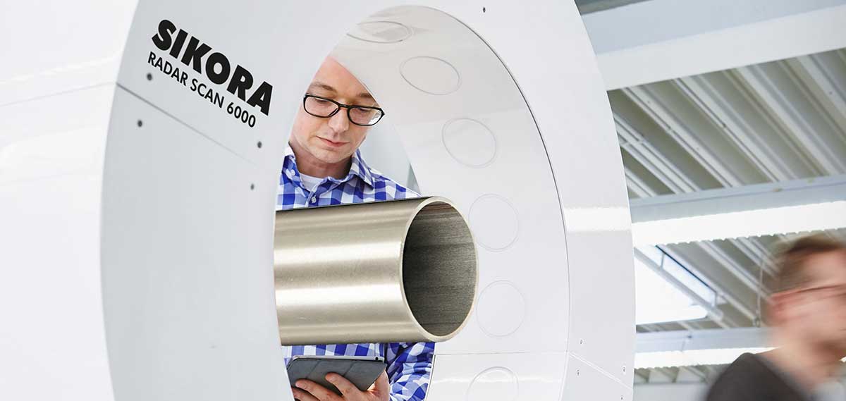 RADAR SCAN 6000 measures the diameter and ovality of tubes and pipes 